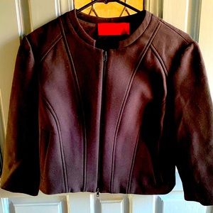 Tamara Mellon cropped black jacket with cutouts S